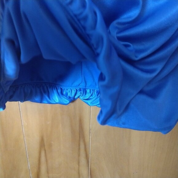 MY MICHELLE WOMEN'S SMALL FORMAL BLUE BACK STRAPPY BEADED DRESS - Picture 5 of 7